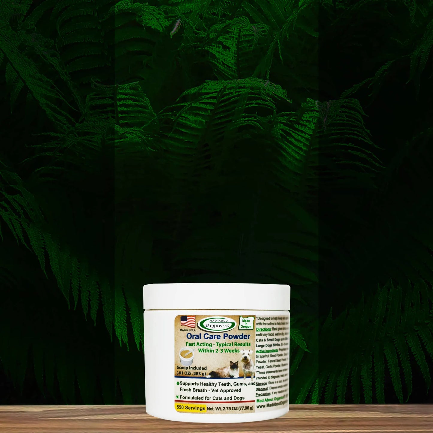 Oral Care Powder For Cats Or Dogs. Please see below for all Products information plus 3 different size descriptions
