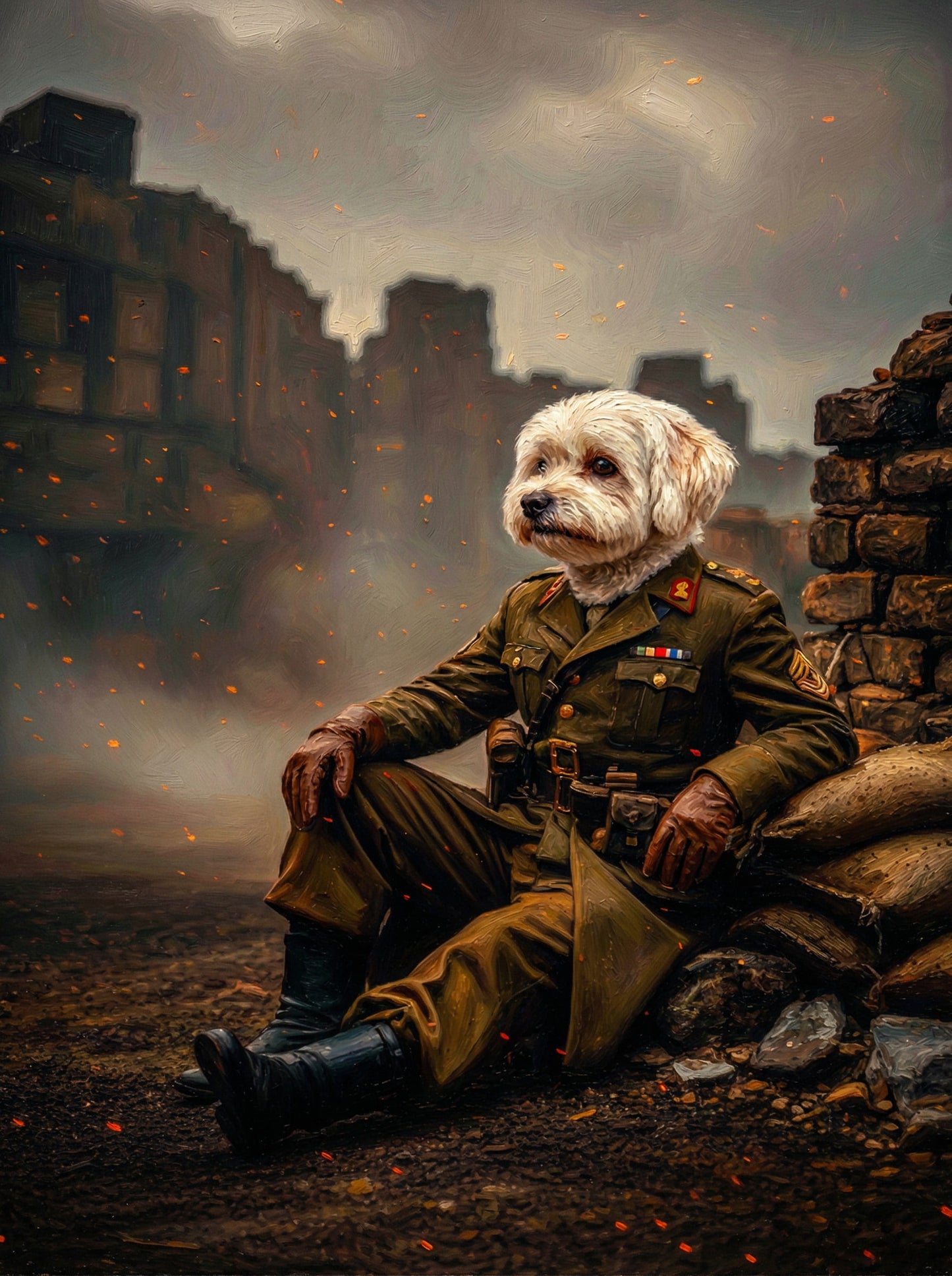 War Paintings - In grand uniforms and iconic scenes, we'll create a portrait of bravery and pride