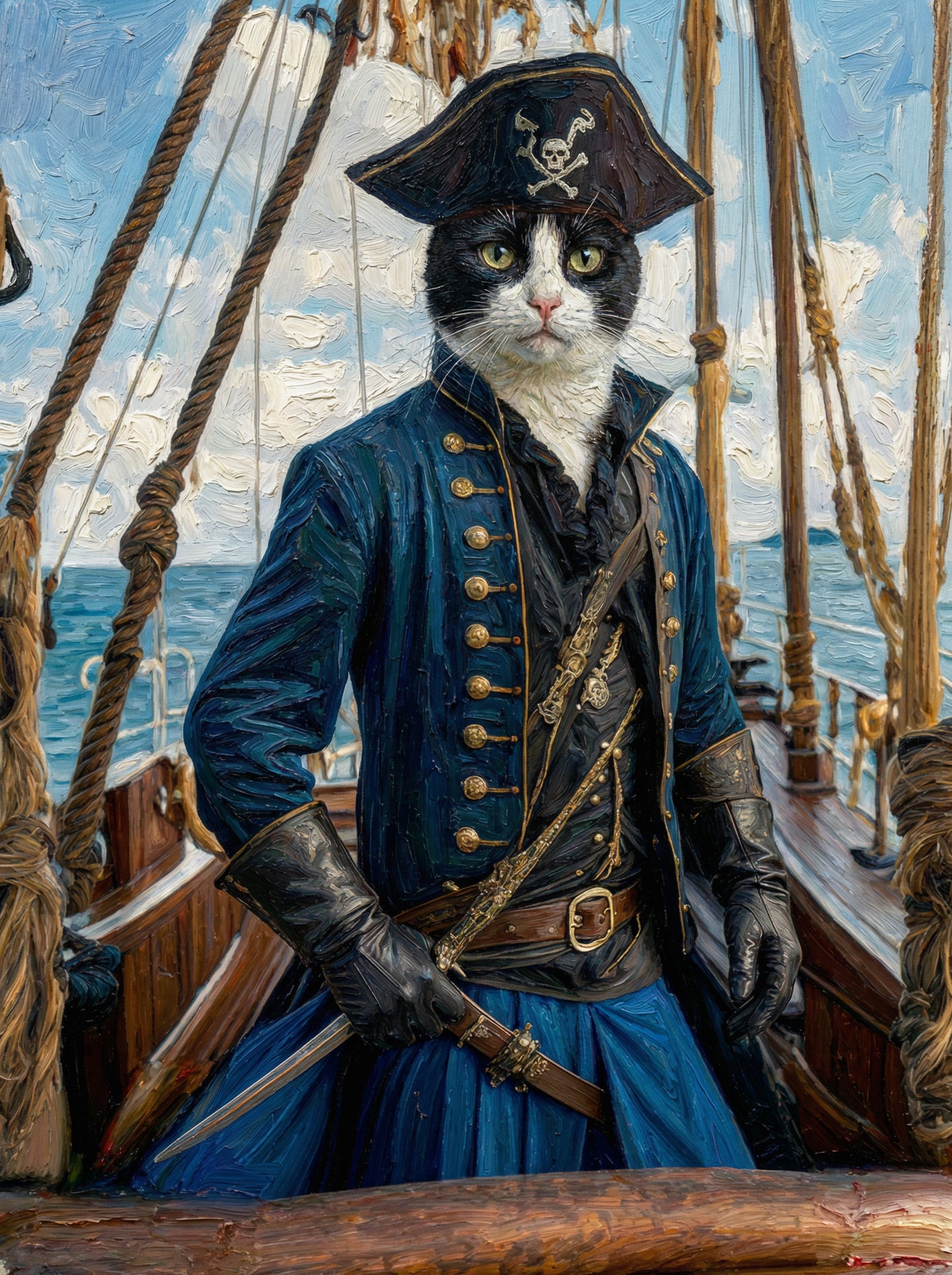 Pirates from the high seas, these daring companions bring adventure to your home