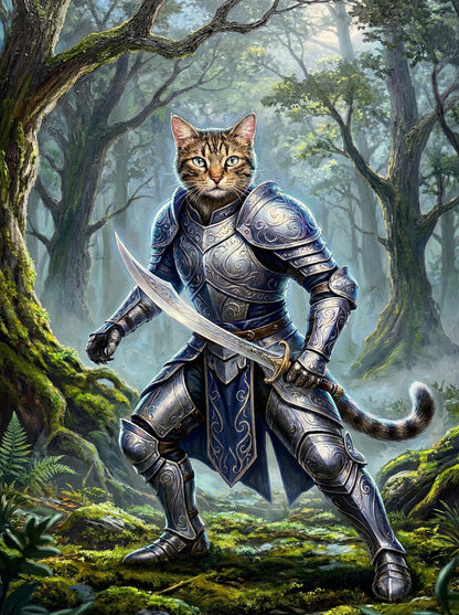 Knights of Old - Your pet as a gallant knight. Choose from epic scenes and shining armor - we'll craft their medieval masterpiece