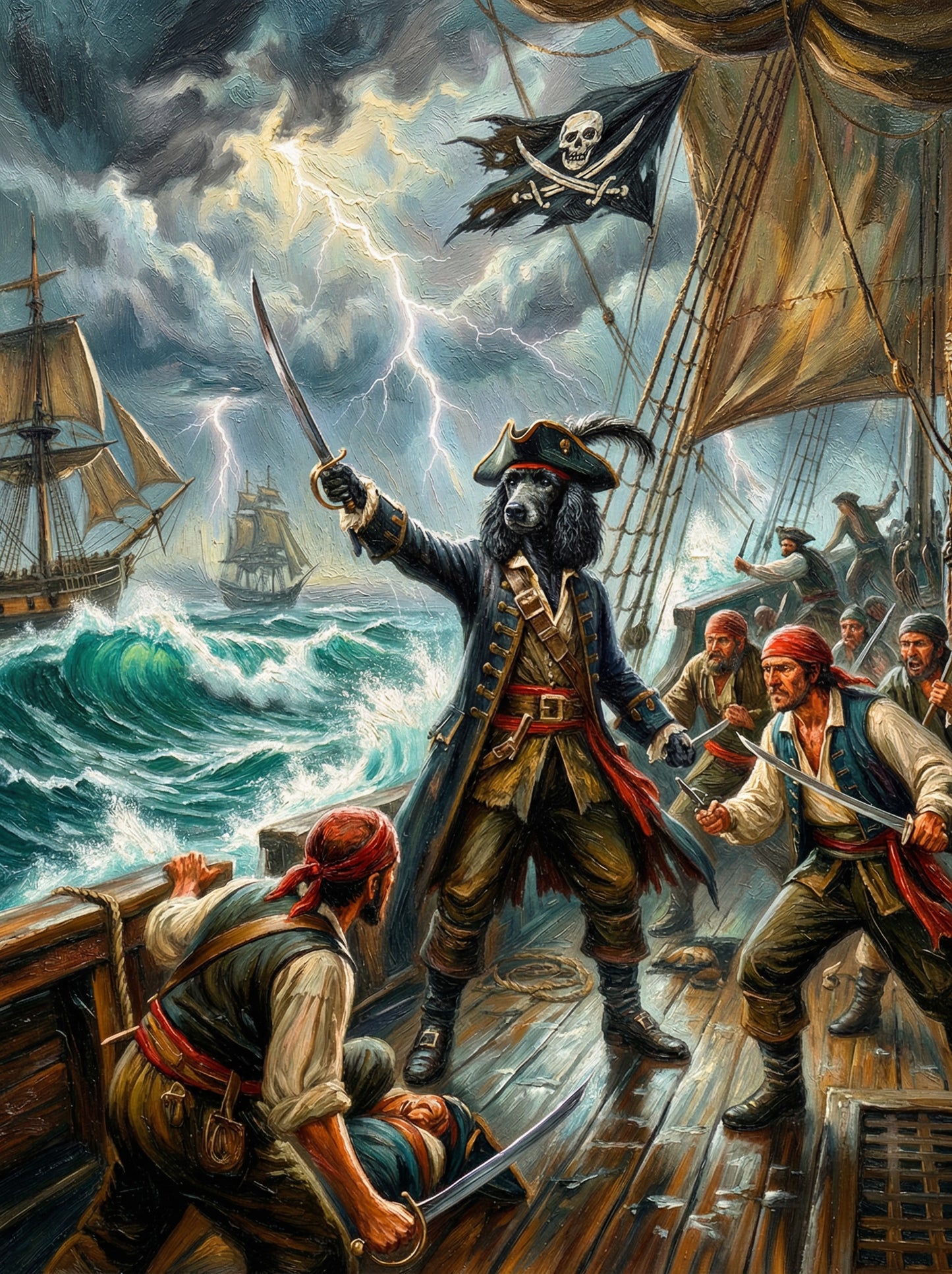 Pirates from the high seas, these daring companions bring adventure to your home