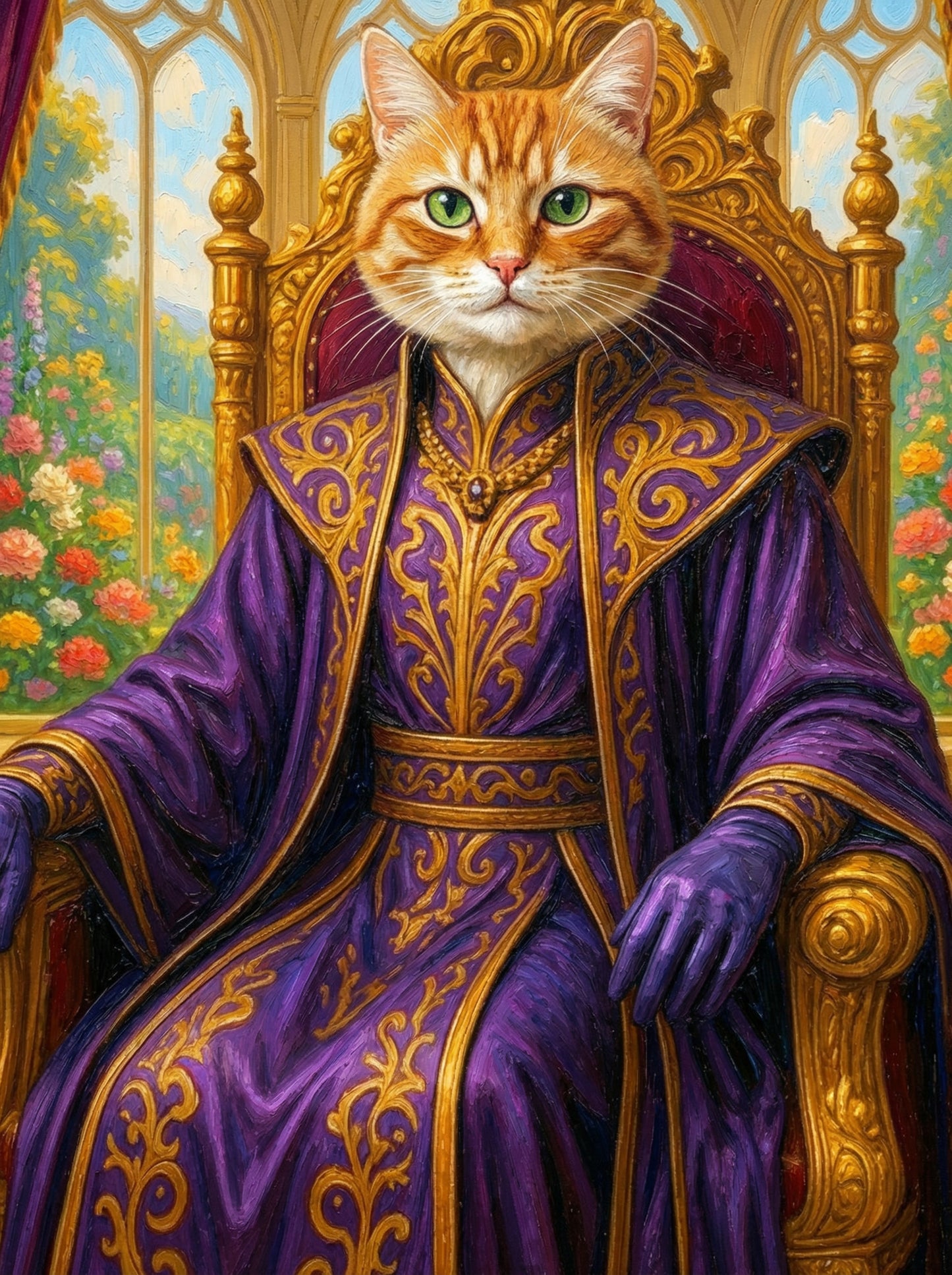 ROYAL PAINTINGS...Crown your pet in royal splendor - select a noble style, and we'll craft a majestic portrait fit for a king or queen