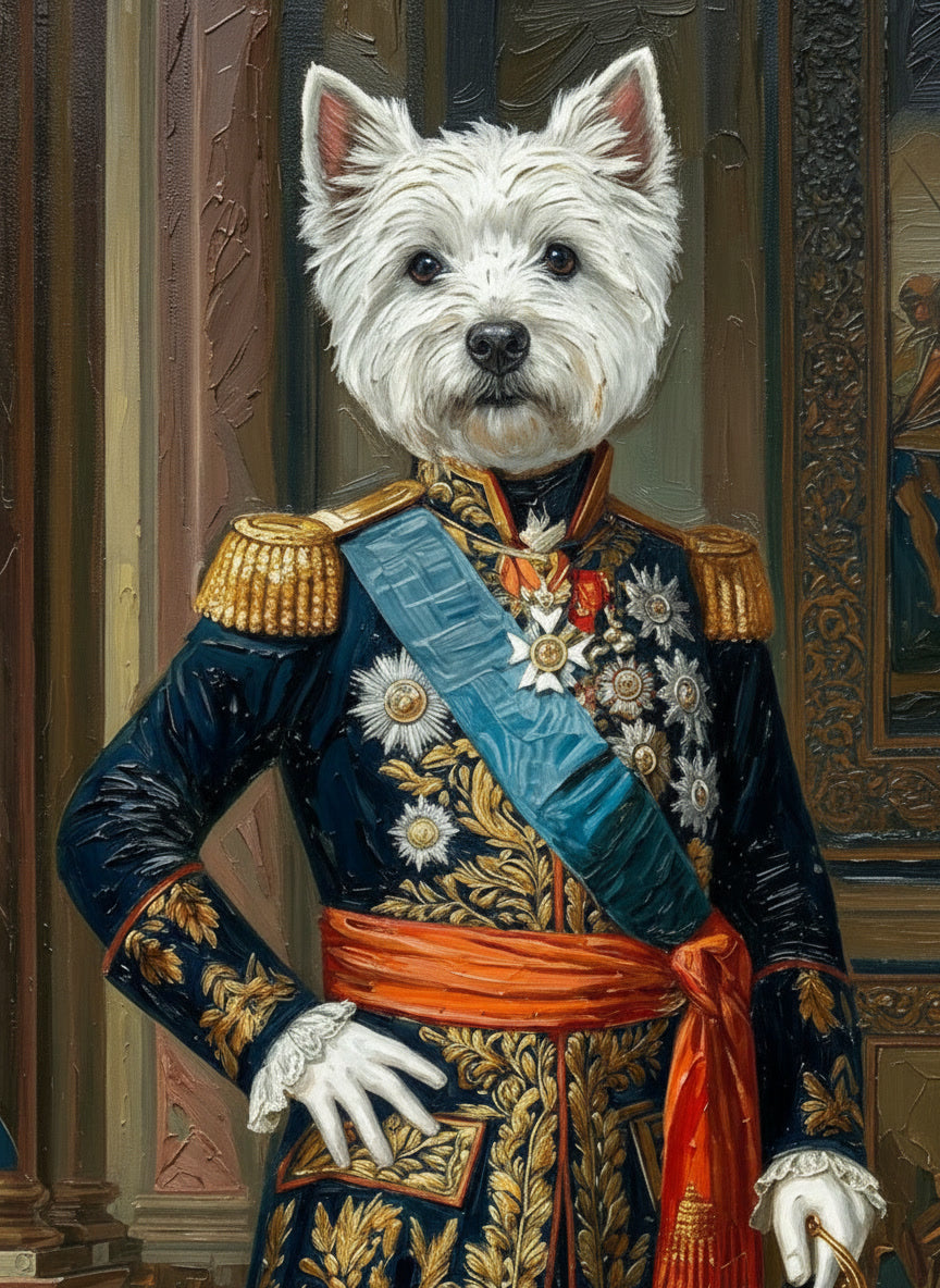 ROYAL PAINTINGS...Crown your pet in royal splendor - select a noble style, and we'll craft a majestic portrait fit for a king or queen