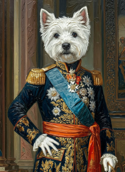 ROYAL PAINTINGS...Crown your pet in royal splendor - select a noble style, and we'll craft a majestic portrait fit for a king or queen