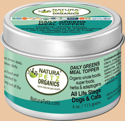 Daily Greens Glow Multi-Vitamin & Multi-Mineral Support* Flavored Meal Topper For Dogs And Cats*