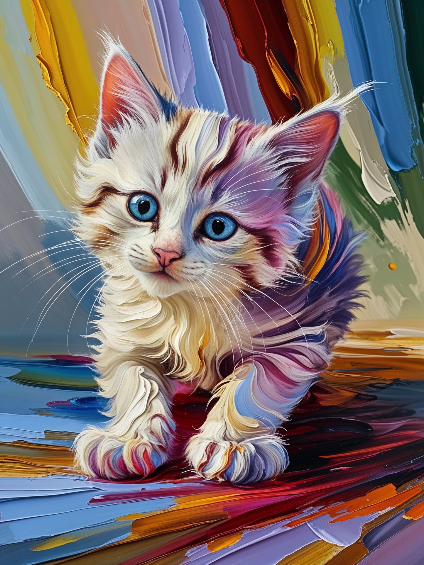 Captivating Abstract inspired interpretations where the pure essence of your beloved pet.