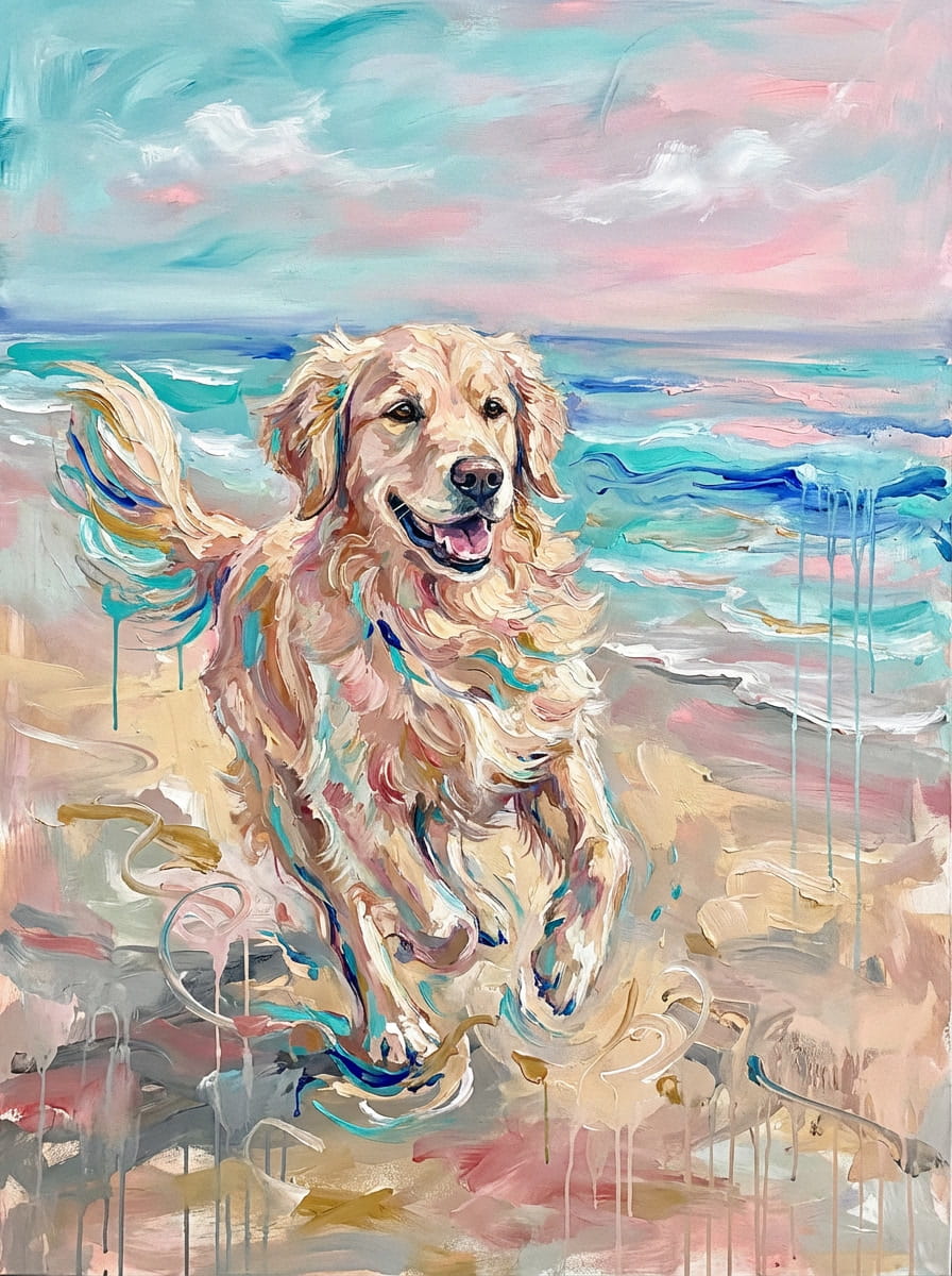 An enchanting fusion of nature and soul, all the abstract forest artworks celebrate the golden spirit of your loyal compaion amid the beauty of the wild