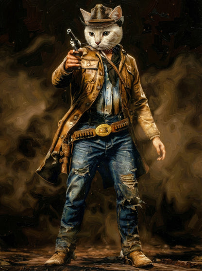 Gun Fighters - Imagine your pet as a Gunslinger of old. Standing in a lonely street staring down their adversary