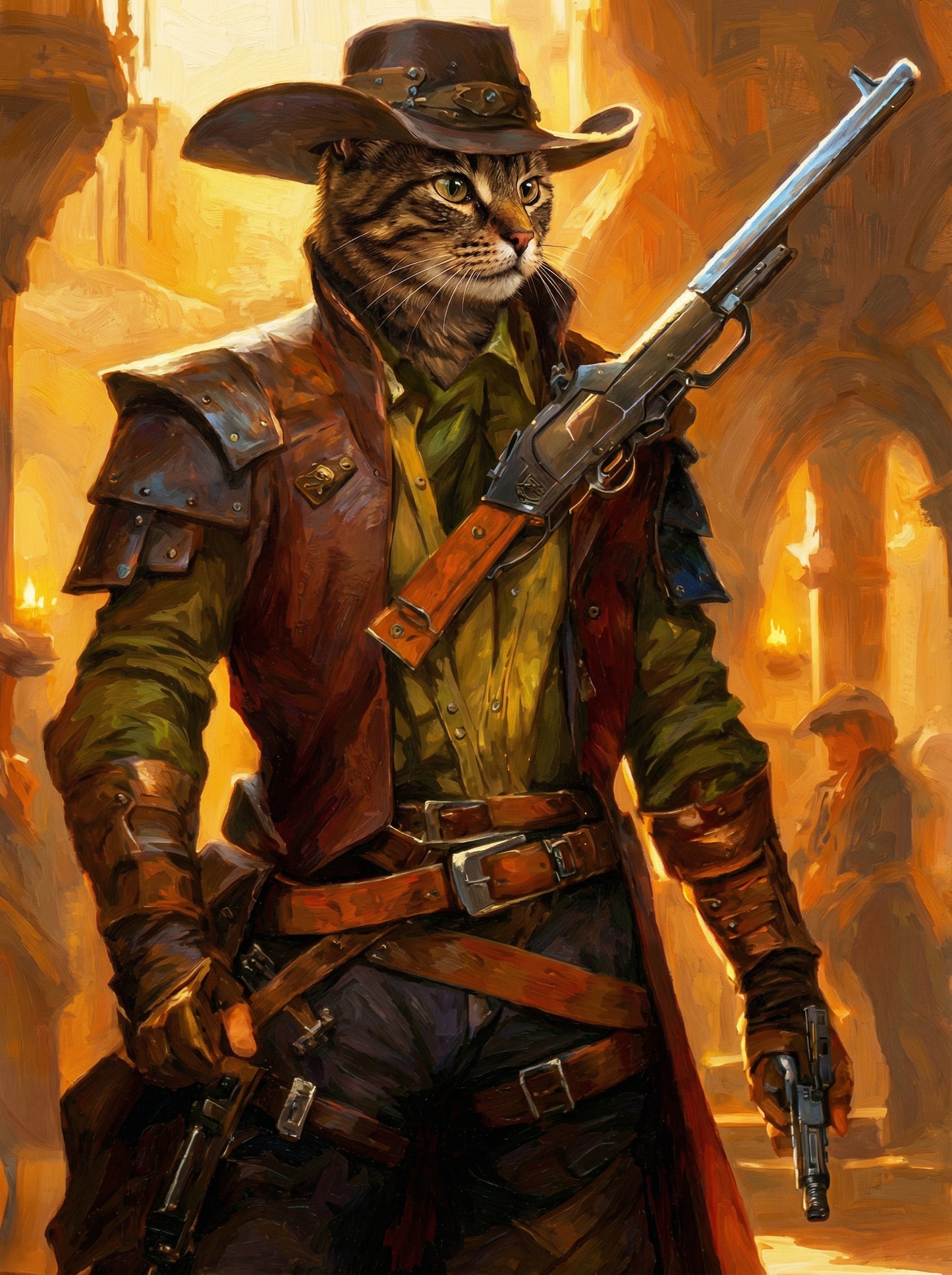 Gun Fighters - Imagine your pet as a Gunslinger of old. Standing in a lonely street staring down their adversary