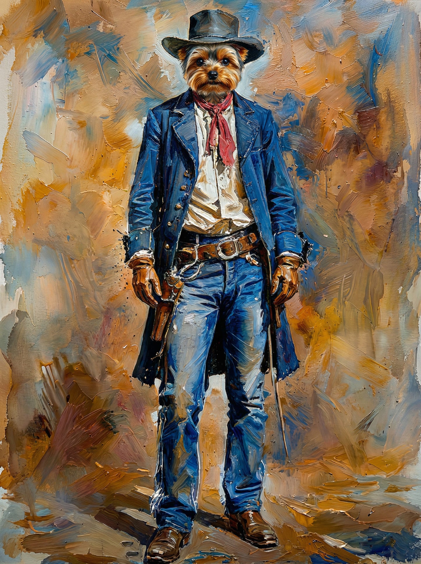 Gun Fighters - Imagine your pet as a Gunslinger of old. Standing in a lonely street staring down their adversary