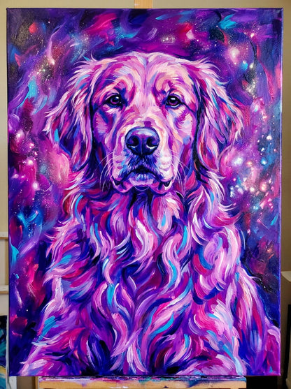 An enchanting fusion of nature and soul, all the abstract forest artworks celebrate the golden spirit of your loyal compaion amid the beauty of the wild
