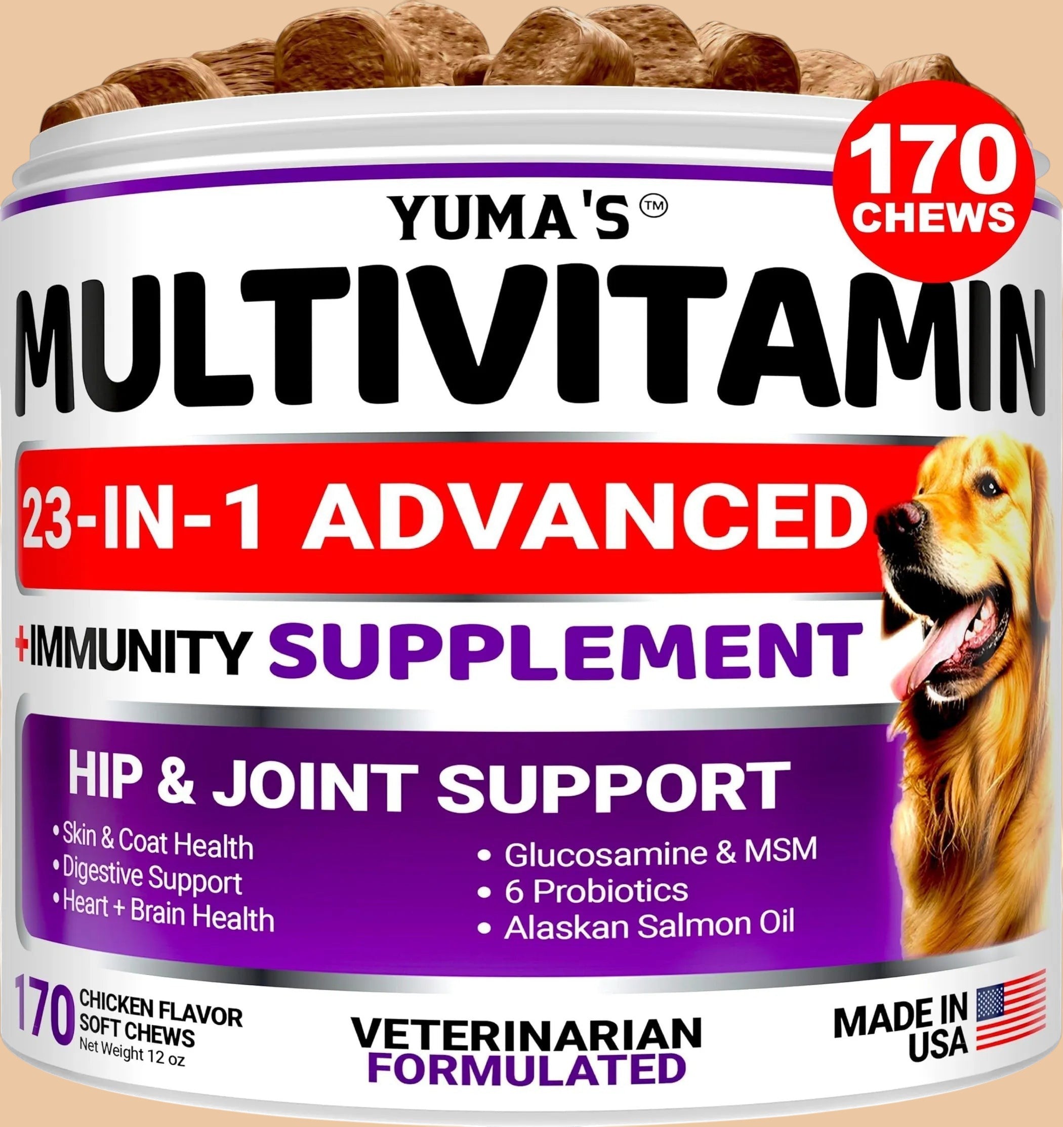 Dog Multivitamin Chewable with Glucosamine