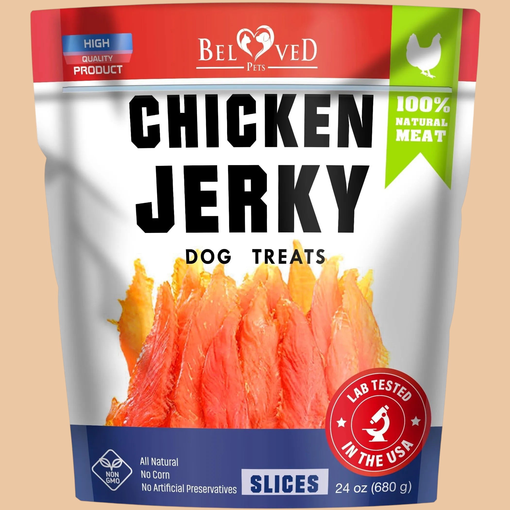 Chicken Jerky Dog Treats 1.5 Lb Human Grade Pet Snacks & Grain Free Organic Meat All Natural High Protein Dried Strips Best Chews for Training Small