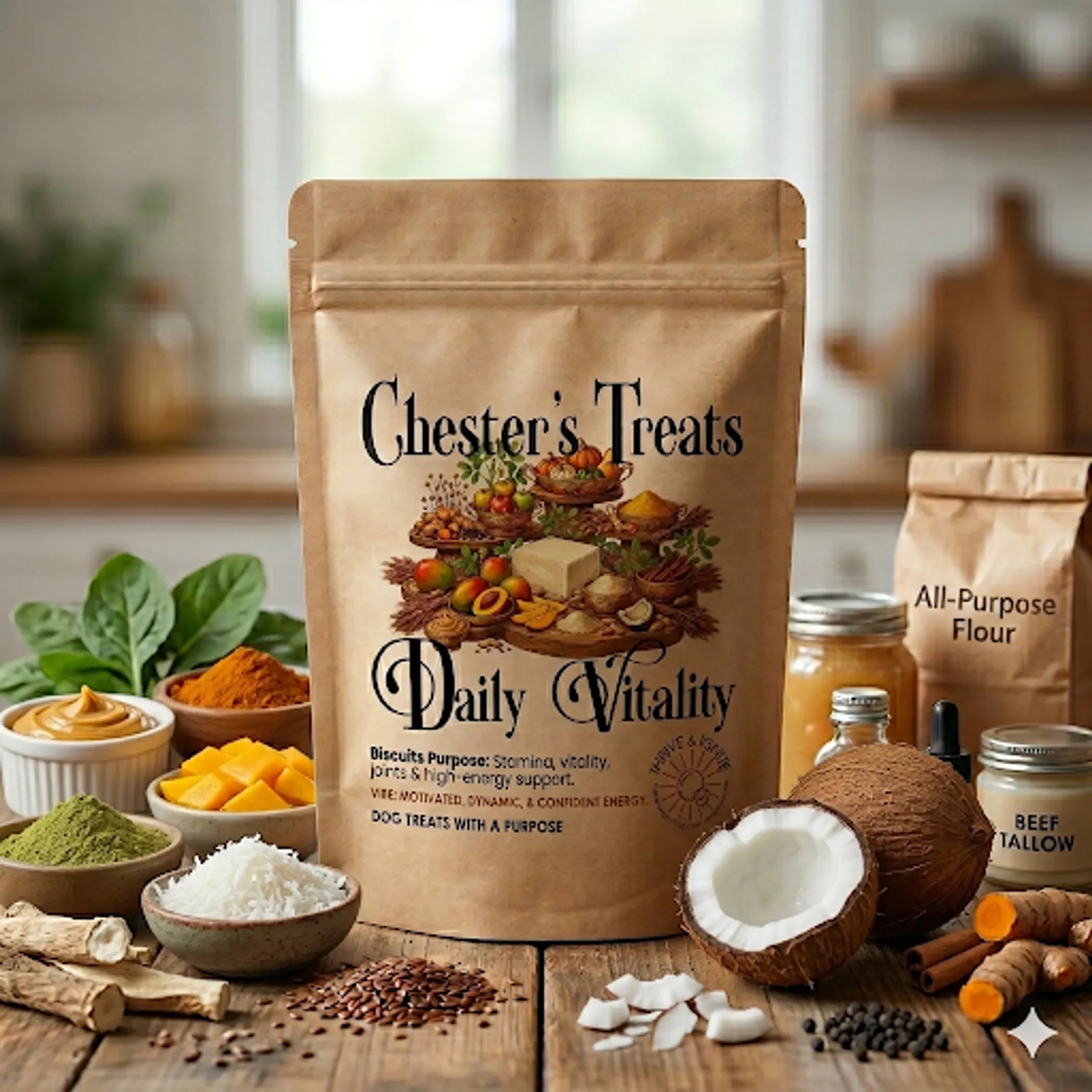 Chester Daily Vitality Dog Treats for Energy & Stamina