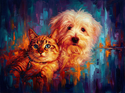 Rich, bespoke Abstract Oil on Canvas Paintings, created from the furtile imagination of the finest Graphic Artists in the world, Abstract Paintings offering  a  lifetime of memories - We will allways email 2 to 4 paintings for your final approval
