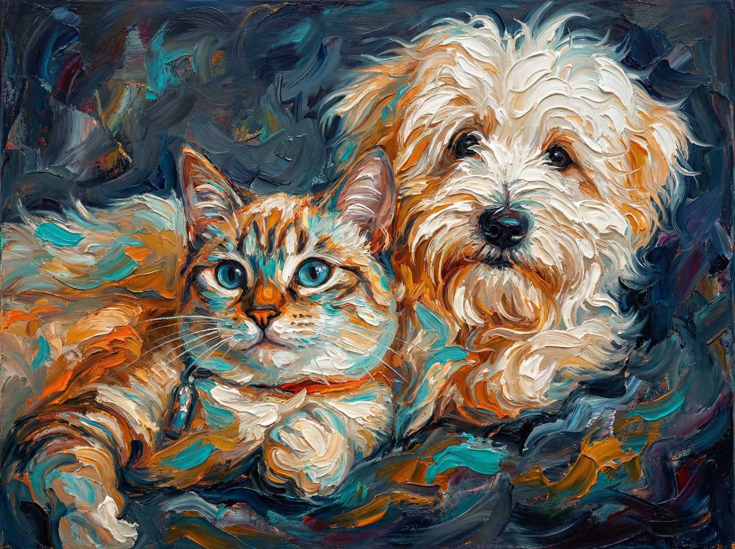 Rich, bespoke Abstract Oil on Canvas Paintings, created from the furtile imagination of the finest Graphic Artists in the world, Abstract Paintings offering  a  lifetime of memories - We will allways email 2 to 4 paintings for your final approval