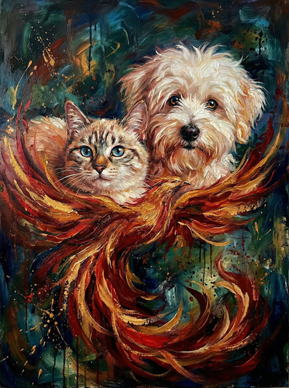 Rich, bespoke Abstract Oil on Canvas Paintings, created from the furtile imagination of the finest Graphic Artists in the world, Abstract Paintings offering  a  lifetime of memories - We will allways email 2 to 4 paintings for your final approval