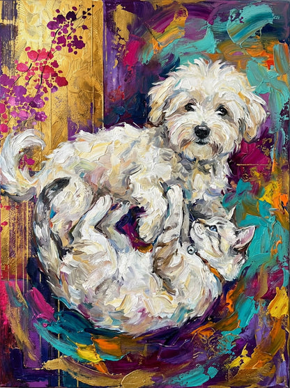 Rich, bespoke Abstract Oil on Canvas Paintings, created from the furtile imagination of the finest Graphic Artists in the world, Abstract Paintings offering  a  lifetime of memories - We will allways email 2 to 4 paintings for your final approval