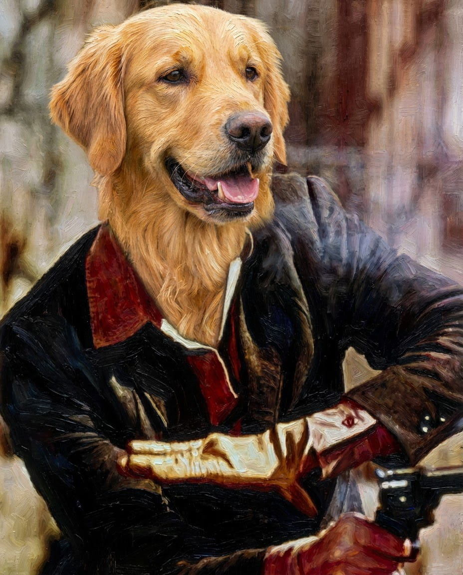 Gun Fighters - Imagine your pet as a Gunslinger of old. Standing in a lonely street staring down their adversary