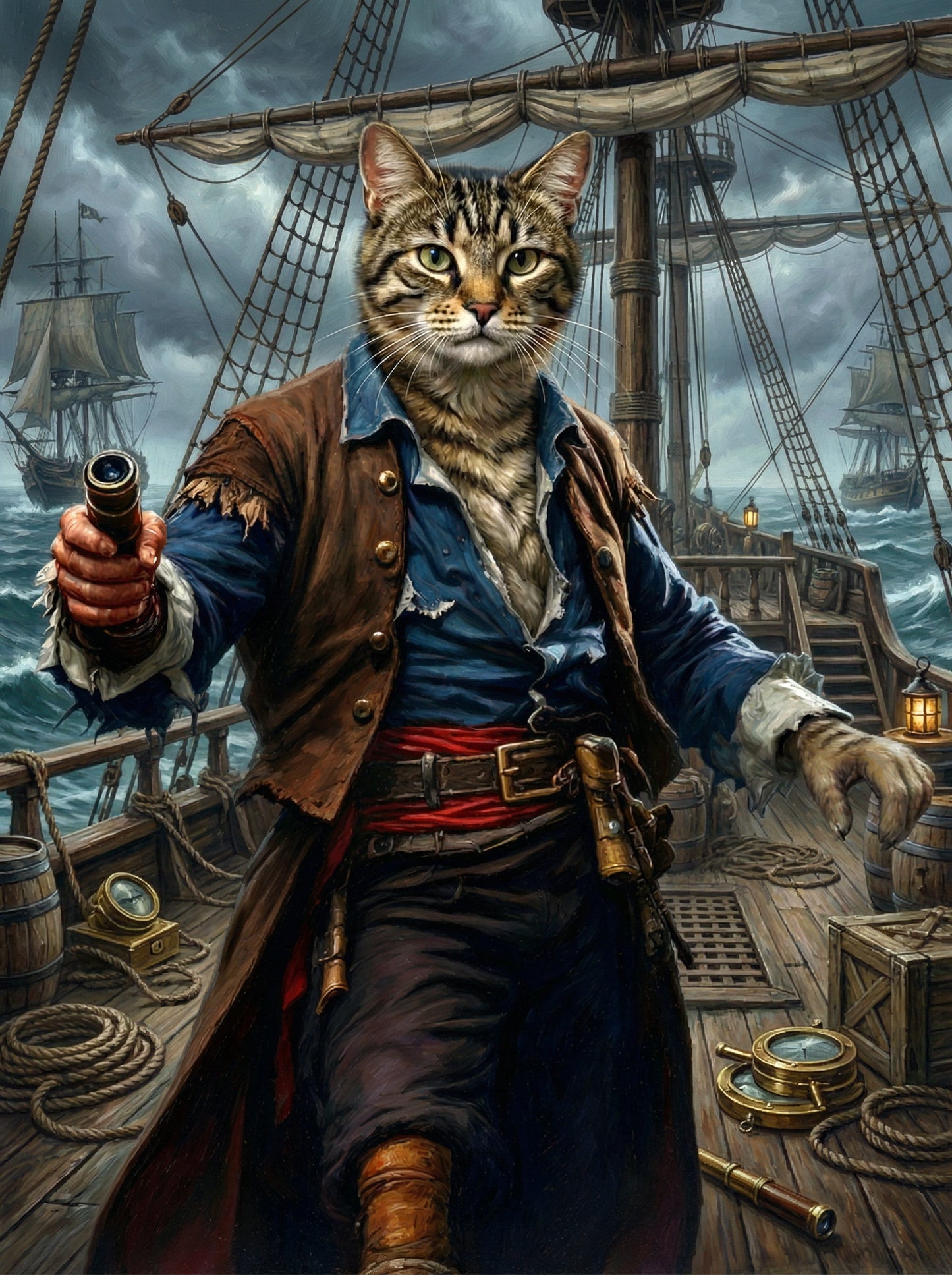 Pirates from the high seas, these daring companions bring adventure to your home