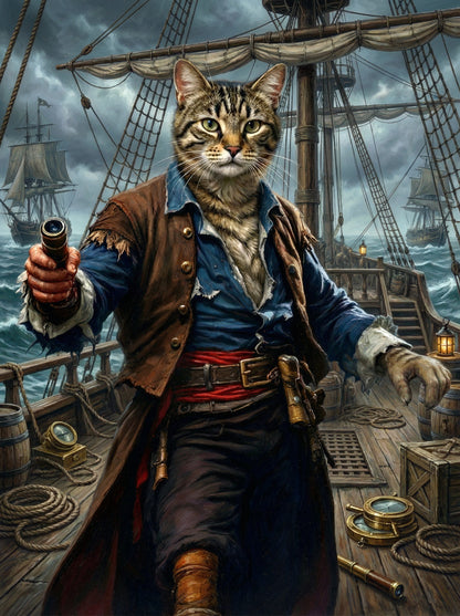 Pirates from the high seas, these daring companions bring adventure to your home
