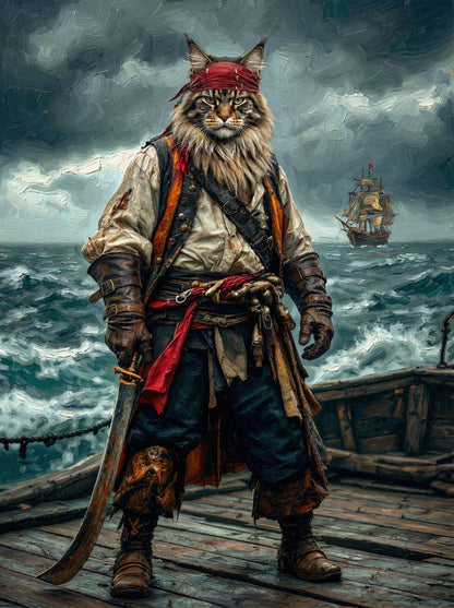 Pirates from the high seas, these daring companions bring adventure to your home