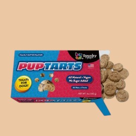 Pup Tarts Dog Treats, Crunchy Biscuits, Peanut Butter Flavor, 5 oz