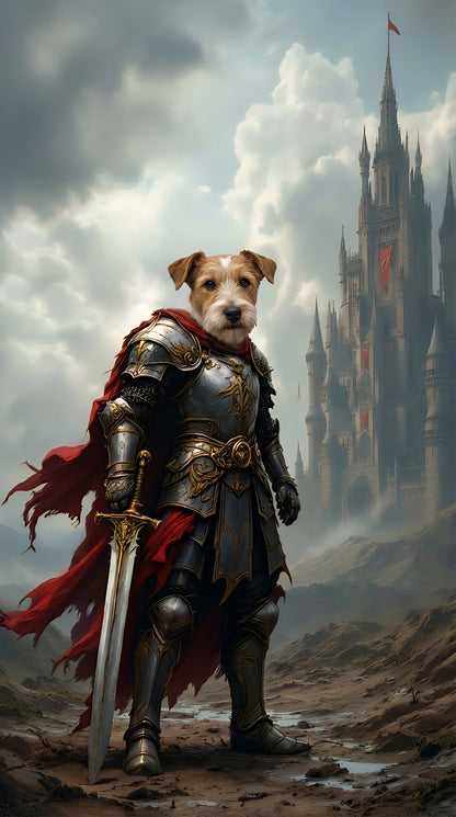 Knights of Old - Your pet as a gallant knight. Choose from epic scenes and shining armor - we'll craft their medieval masterpiece