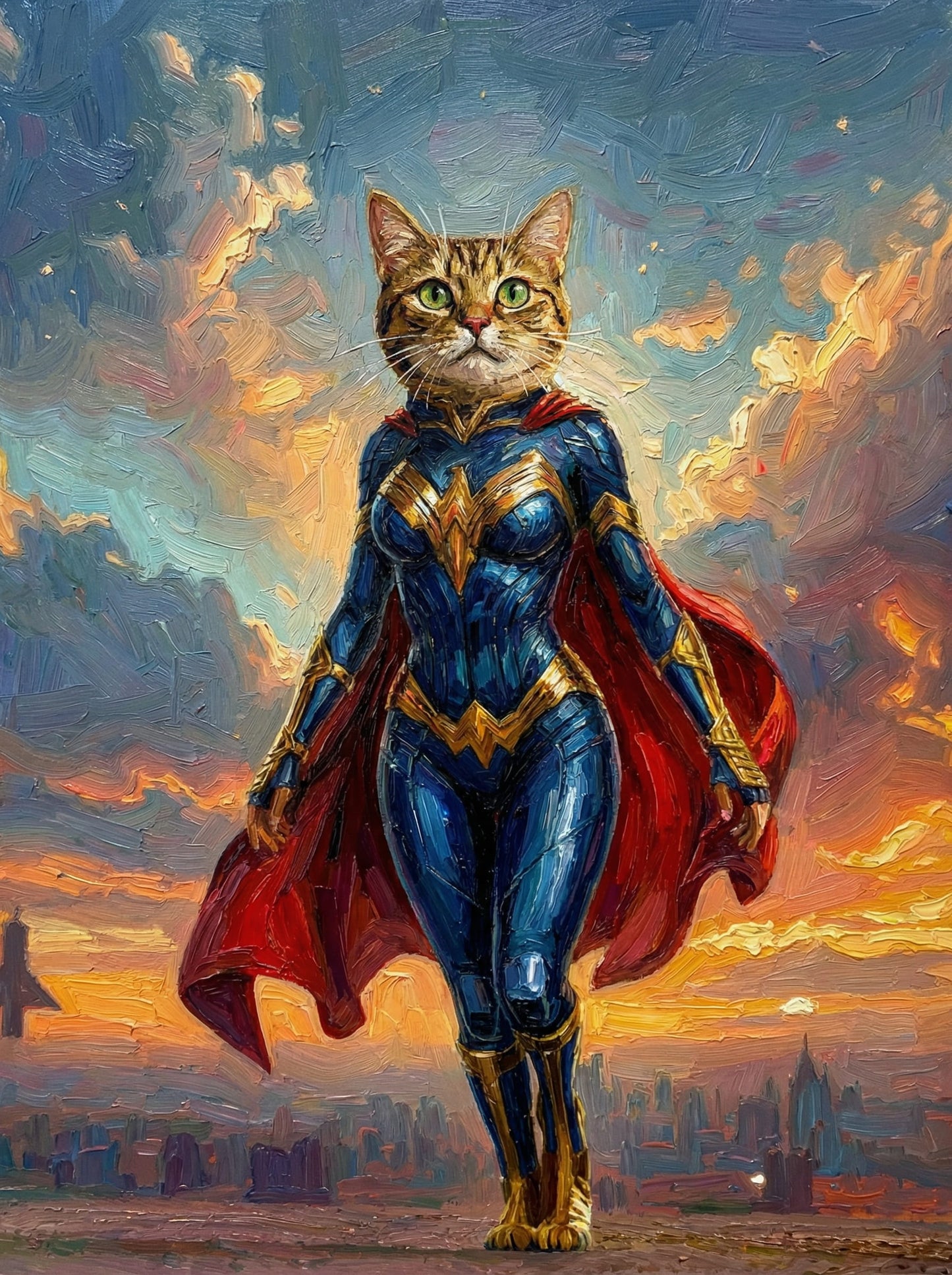 Superheroes - Transform your pet into a hero !  - Choose a favorite superhero style, and we'll create their epic portrait !