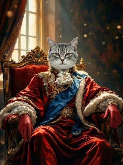 ROYAL PAINTINGS...Crown your pet in royal splendor - select a noble style, and we'll craft a majestic portrait fit for a king or queen