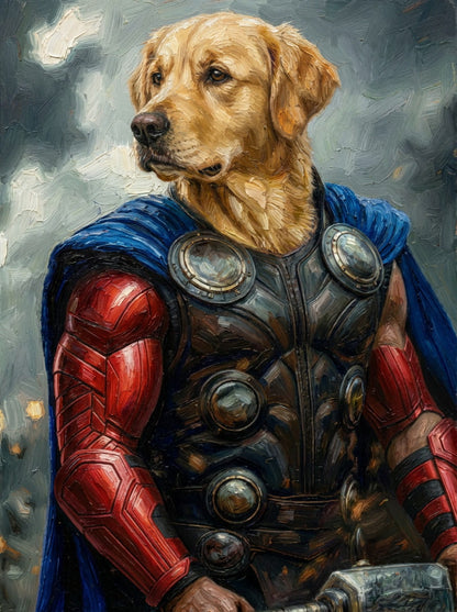 Superheroes - Transform your pet into a hero !  - Choose a favorite superhero style, and we'll create their epic portrait !