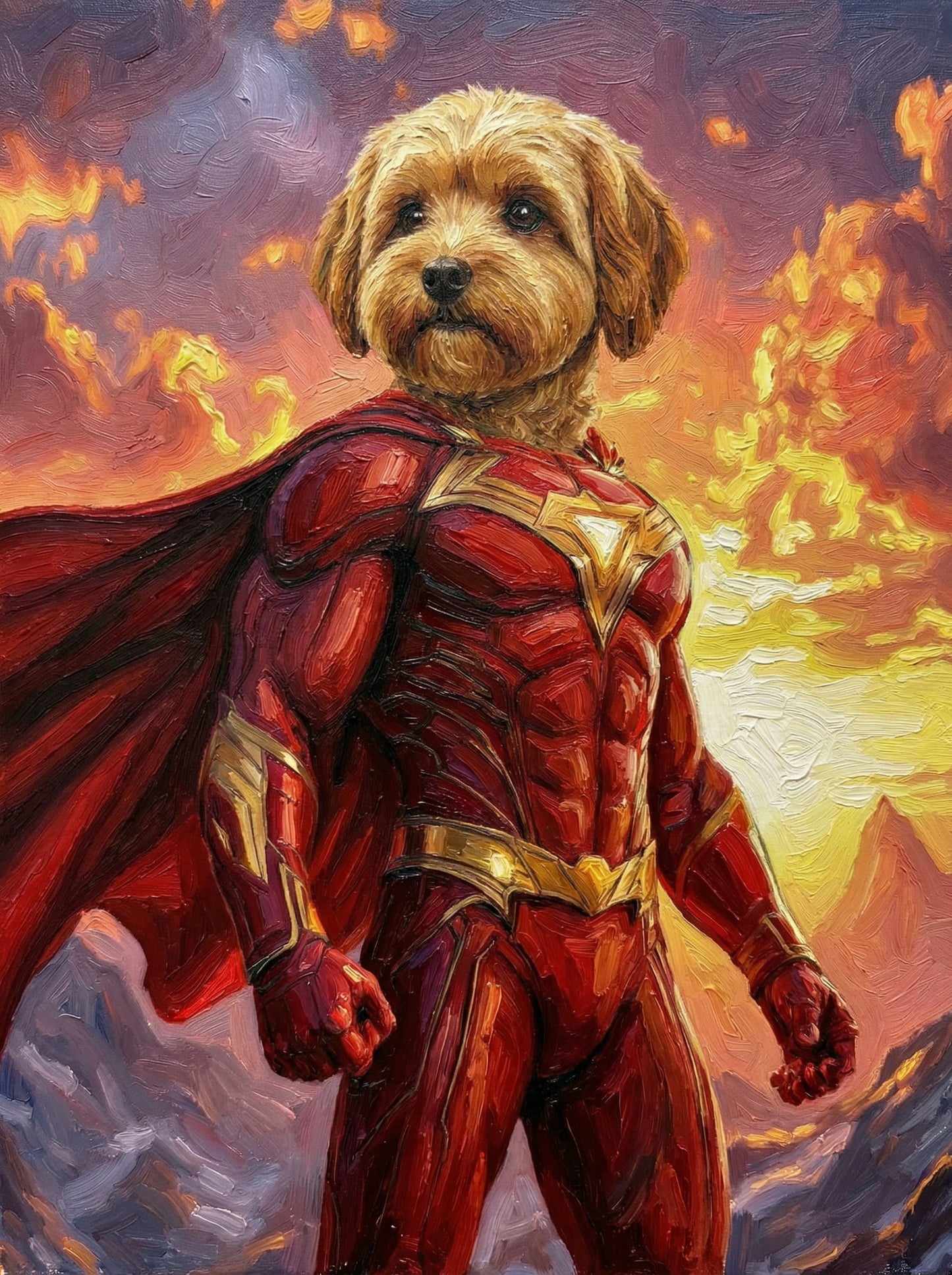 Superheroes - Transform your pet into a hero !  - Choose a favorite superhero style, and we'll create their epic portrait !