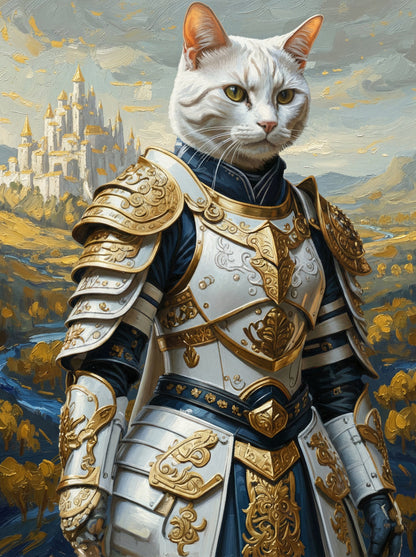 Knights of Old - Your pet as a gallant knight. Choose from epic scenes and shining armor - we'll craft their medieval masterpiece