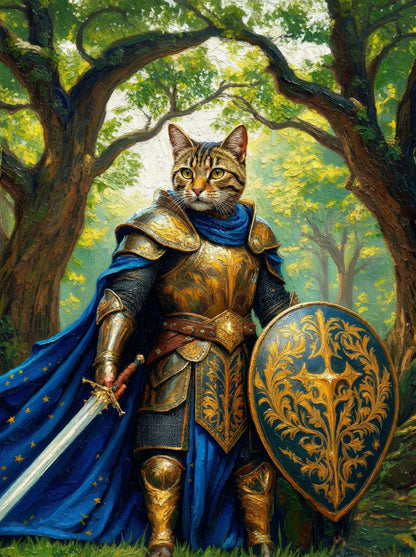 Knights of Old - Your pet as a gallant knight. Choose from epic scenes and shining armor - we'll craft their medieval masterpiece