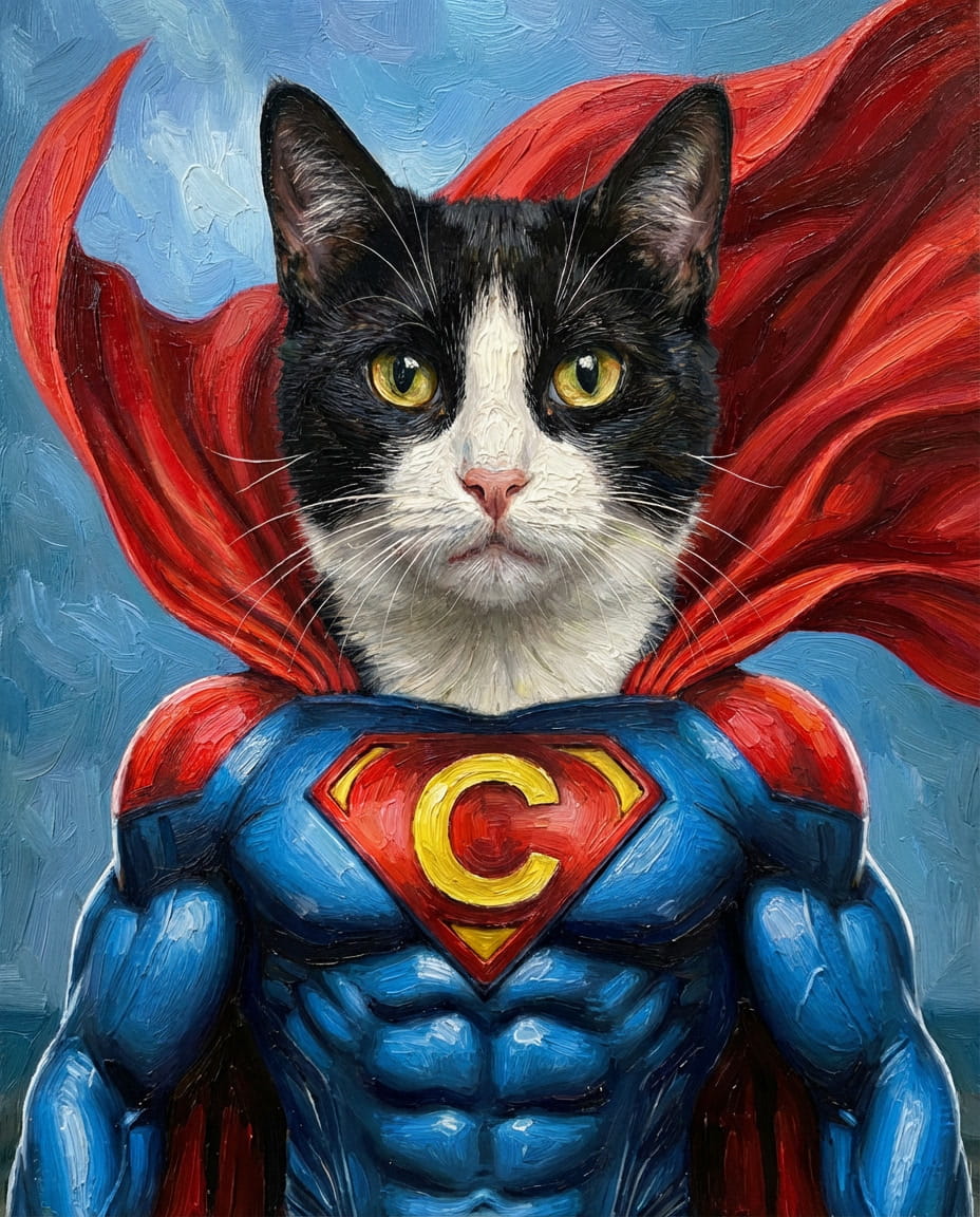 Superheroes - Transform your pet into a hero !  - Choose a favorite superhero style, and we'll create their epic portrait !