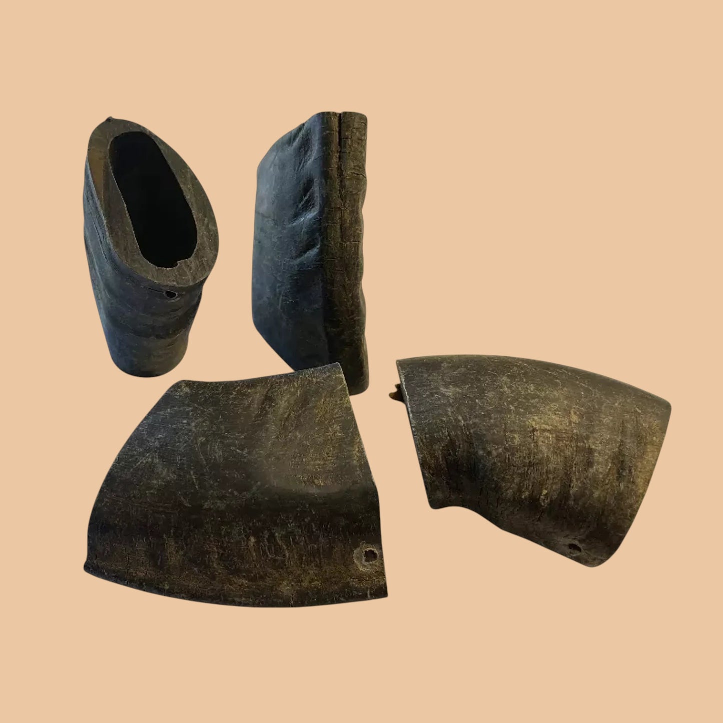 Pets Paradise Love natural water buffalo horn tuffie dog chews for dental health and aggressive chewing