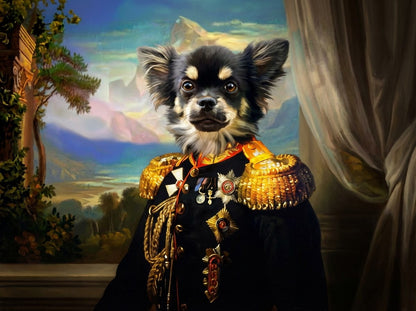 RENAISSANCE TOUCH - Transform your pet into a timeless masterpiece - select a Renassance inspired style, and we'll paint your furry friend into art history