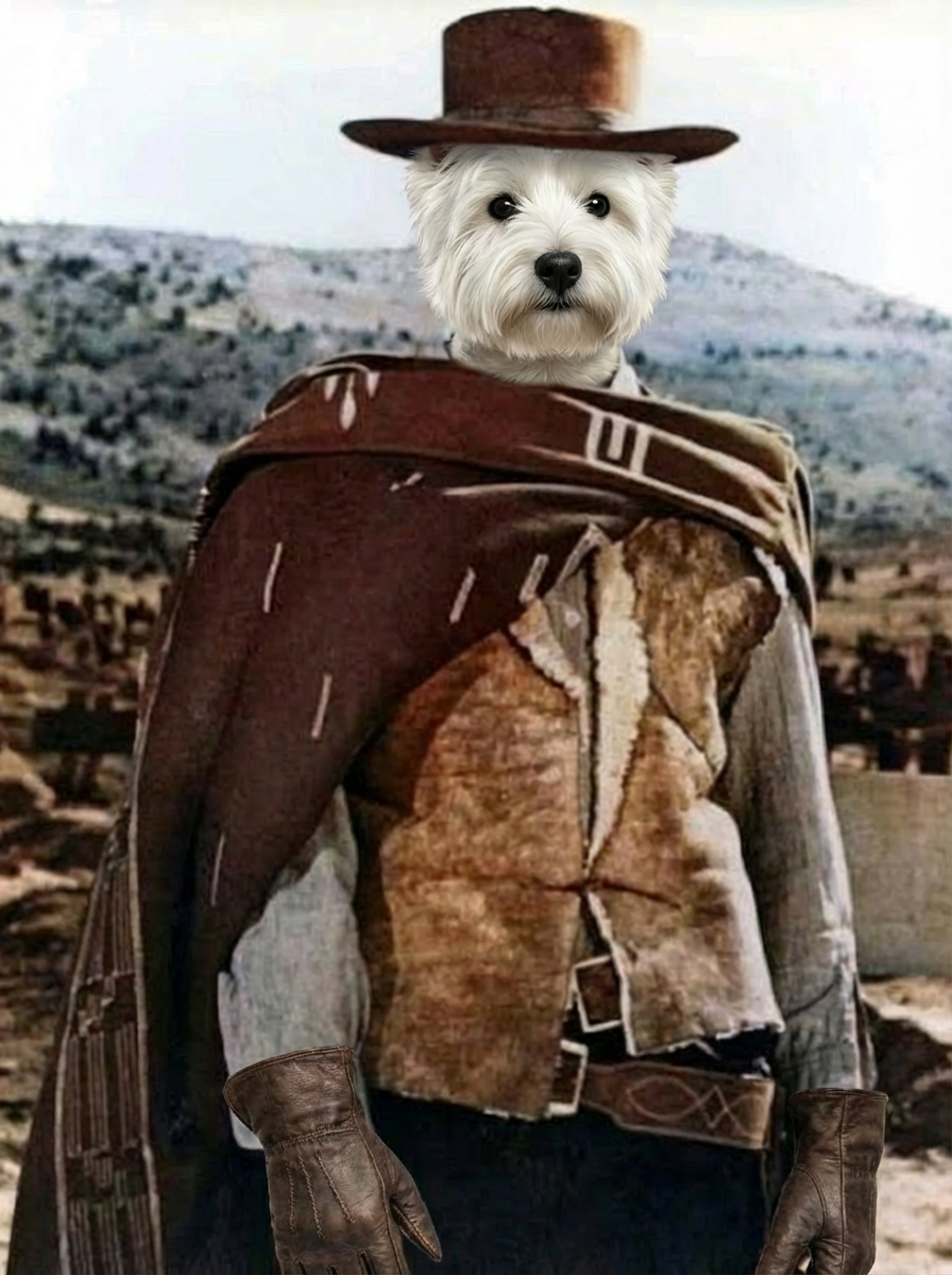 Gun Fighters - Imagine your pet as a Gunslinger of old. Standing in a lonely street staring down their adversary
