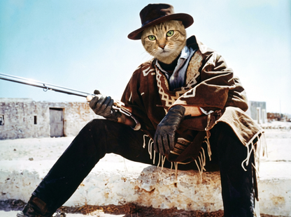 Gun Fighters - Imagine your pet as a Gunslinger of old. Standing in a lonely street staring down their adversary